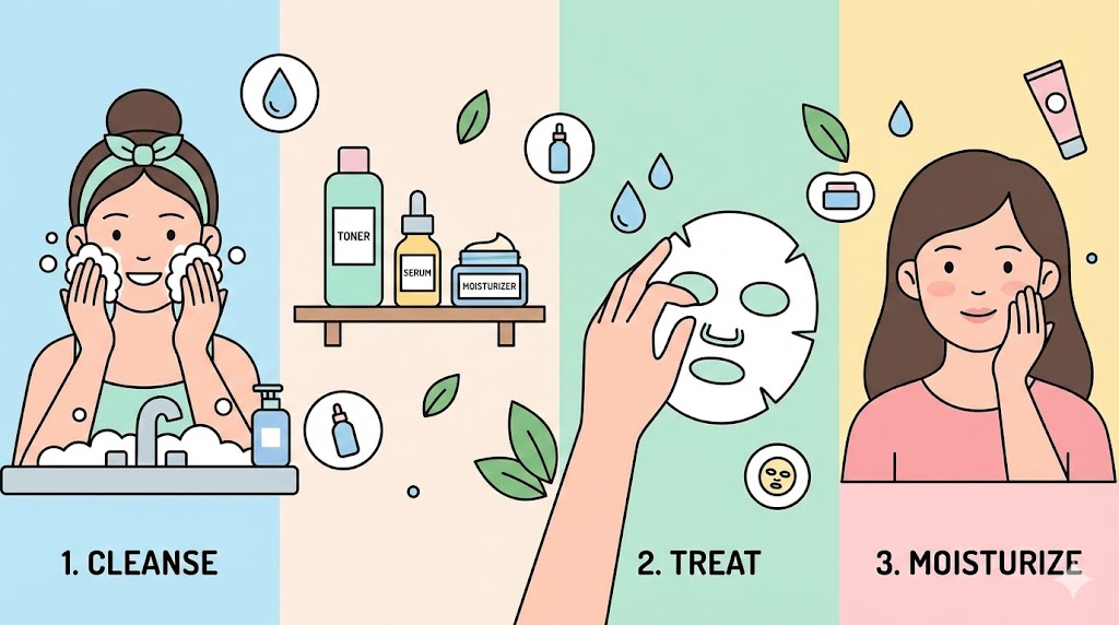 K-beauty skin clinic exterior with modern design and foreign tourists IT Gadget Setup