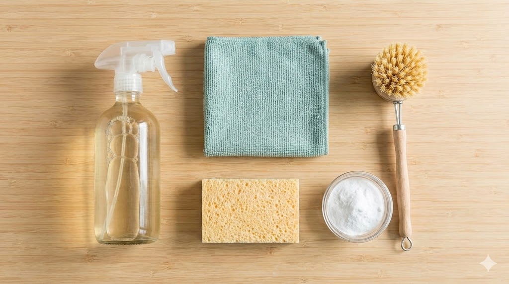 Clean kitchen sink with running tap water Tech Trend Visualization