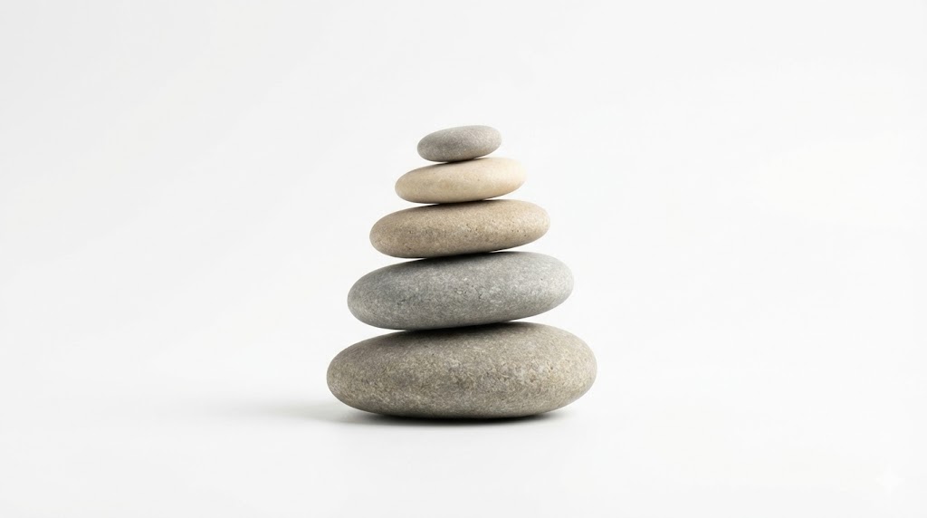Person practicing calm meditation to reduce health anxiety IT Gadget Setup